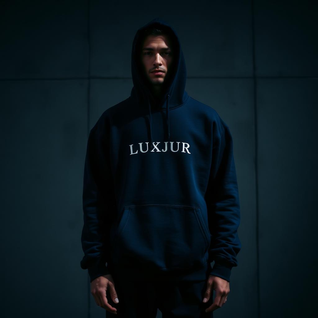 Hoodie Oxford Navy